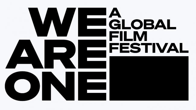 לוגו פסטיבל "אנחנו אחד" - We Are One: A Global Film Festival.