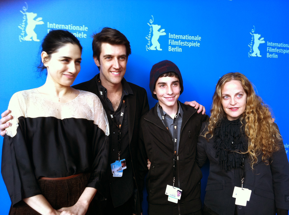 תמונה של נעה ברמן-הרצברג עם גיא נתיב, רונית אלקבץ, יואב רוטמן מתוך &quot;מבול&quot;