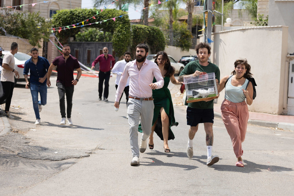 תמונה של חנא ביראך עם ג'ייד דייכס, אלישע בנאי, אסיל פרחאת מתוך "בלה"