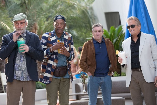 תמונה של מורגן פרימן עם רוברט דה נירו, מייקל דאגלאס, קווין קליין מתוך &quot;סוף סוף וגאס&quot;