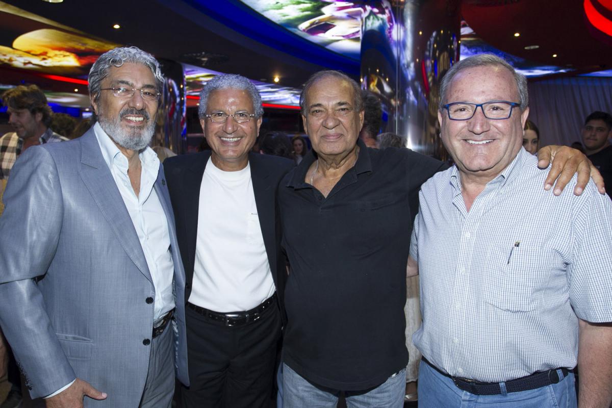 תמונה של ליאון אדרי עם משה אדרי, זאב רווח מתוך &quot;המילים הטובות&quot;