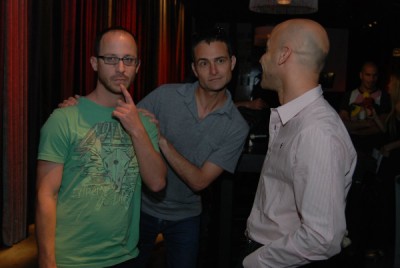 תמונה של אורי פדלון עם אסף הראל, ערן זרחוביץ', מאור כהן מתוך &quot;מסודרים&quot;