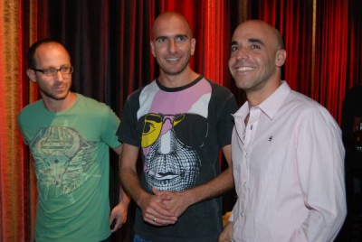 תמונה של אורי פדלון עם אסי כהן, אסף הראל, ערן זרחוביץ' מתוך &quot;מסודרים&quot;